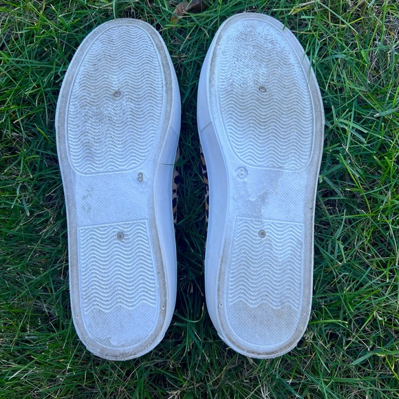 Steve Madden Leopard Knitted Print Chunky Platform Slip on Sneakers Size 8 - Picture 5 of 5